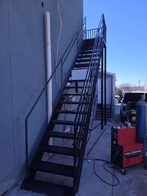 Steel stairs