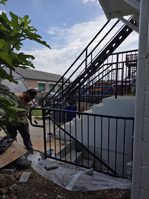 Steel railing