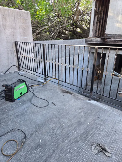 Metal fence and gate