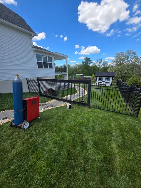 Metal fence and gate