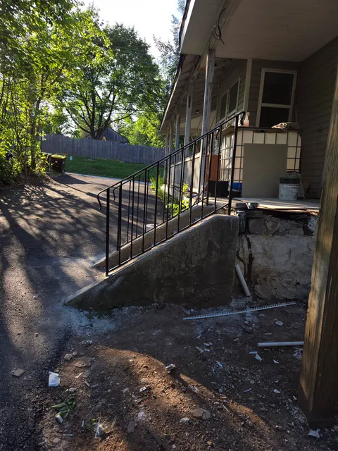 Steel railing