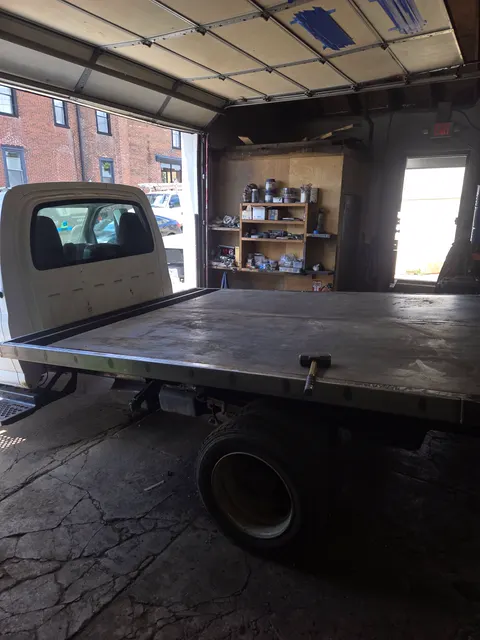 Custom steel flatbed