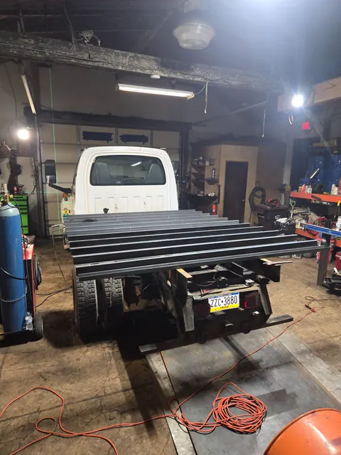 Truck chassis and bed work