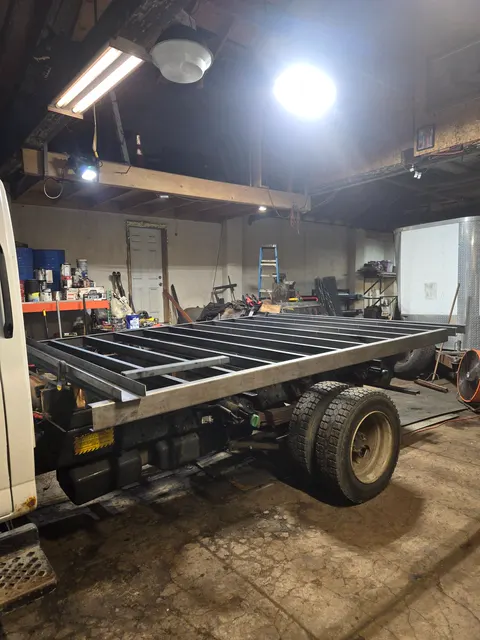 Truck chassis and bed work