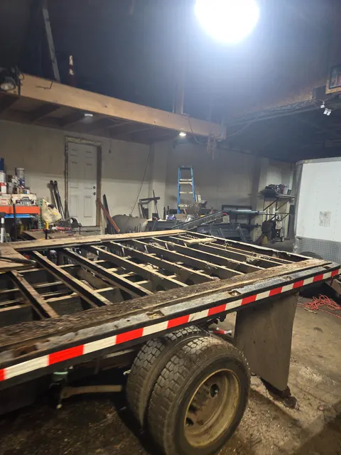 Truck chassis and bed work