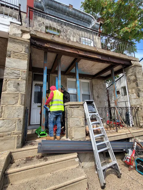 Porch beam replacement